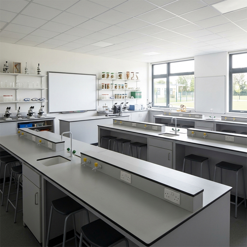 K-12 Science Lab Workstation — with dimensions