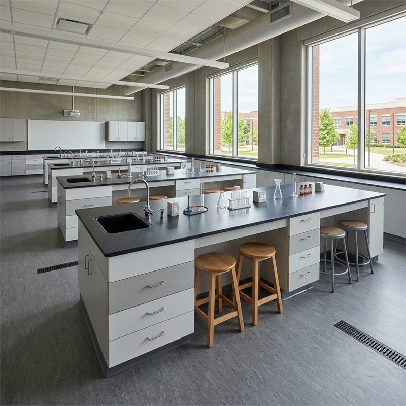 K-12 Science Lab Workstation — close-up detail