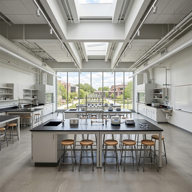 Central Science Lab Island — with dimensions