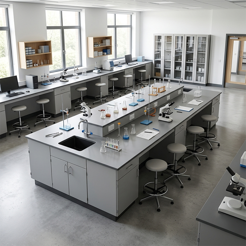 Central Science Lab Island — close-up detail