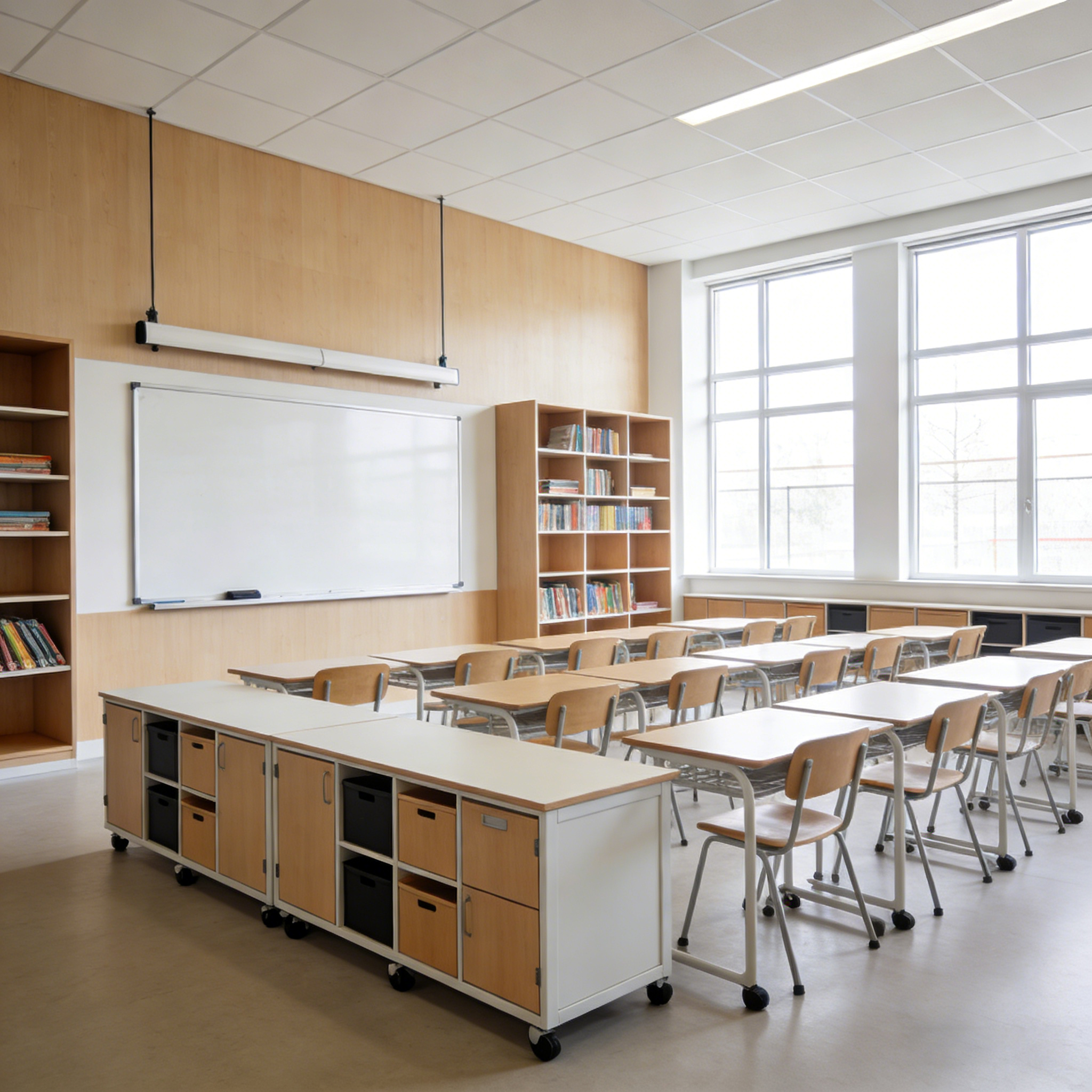 Classroom Desk & Chair Set — shown in context