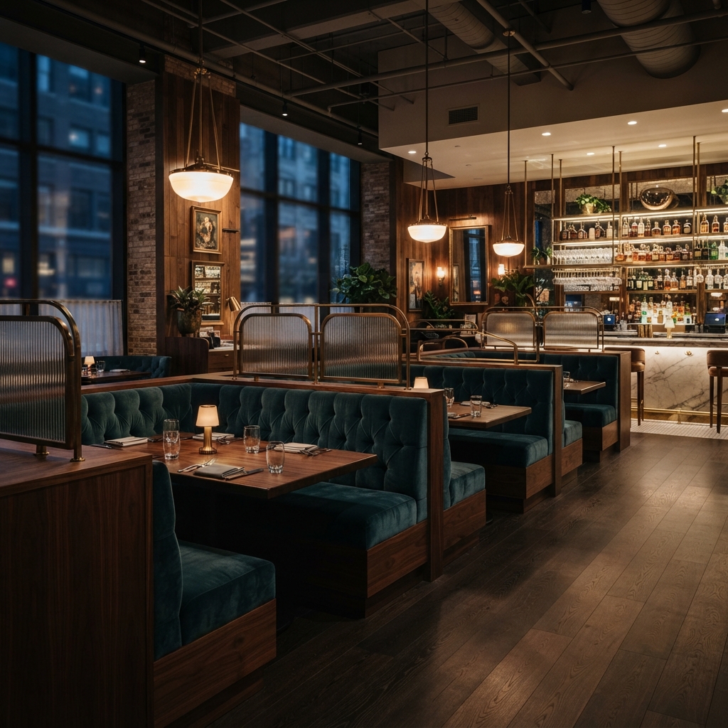 High-Back Restaurant Booth Seating — Hymebel Hotel Furniture