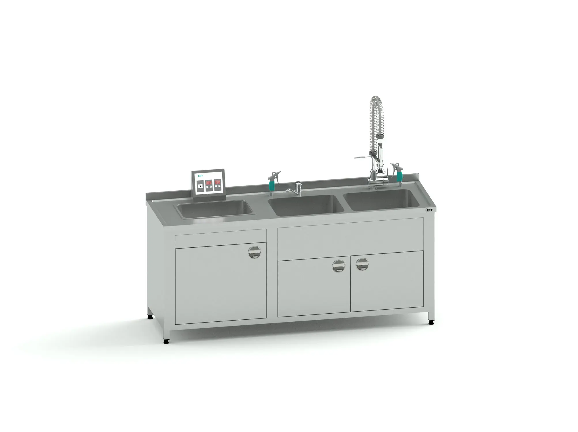 Lab Bench with Sink & Drawers — close-up detail