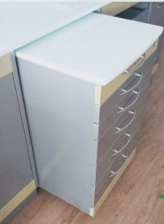 Exam Room Cabinet with Sink — with dimensions