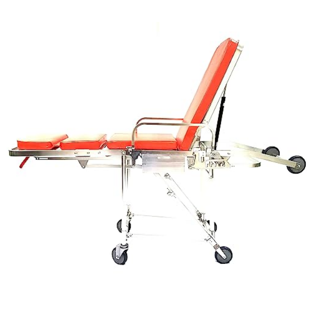Hospital Stretcher Trolley Bed (Wheeled) — close-up detail