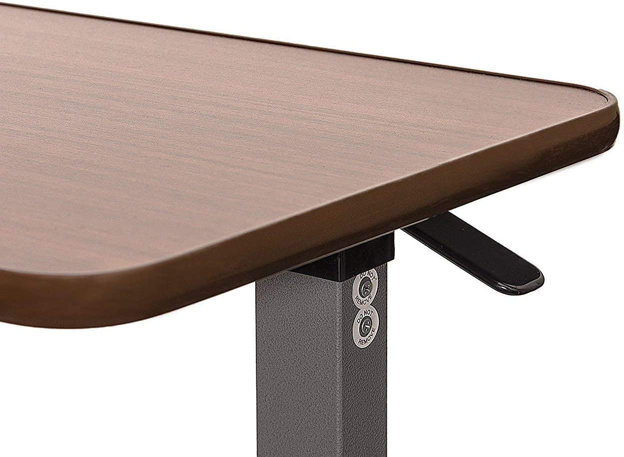 Height-Adjustable Overbed Table — close-up detail