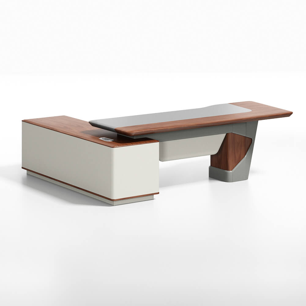 L-Shape Executive Desk — Hymebel Office Furniture