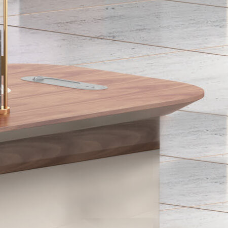 12-Person Conference Table — close-up detail