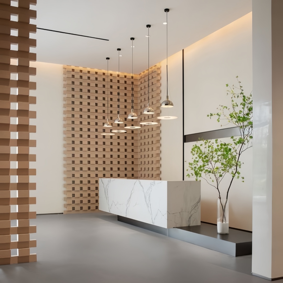Corporate Lobby Reception Desk — Hymebel Office Furniture