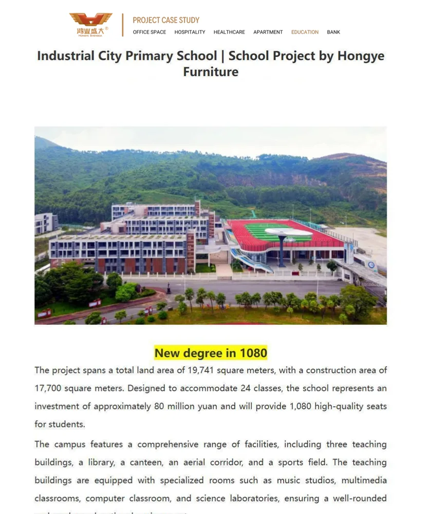 Industrial City Primary School — Ta’lim