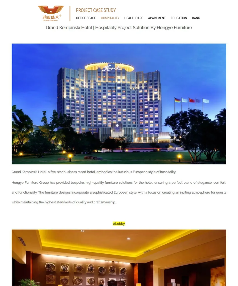 Grand Kempinski Hotel — Mehmonxonalar
